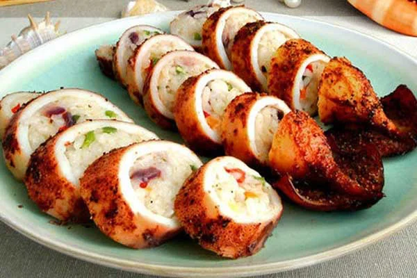 Mực nhồi thịt